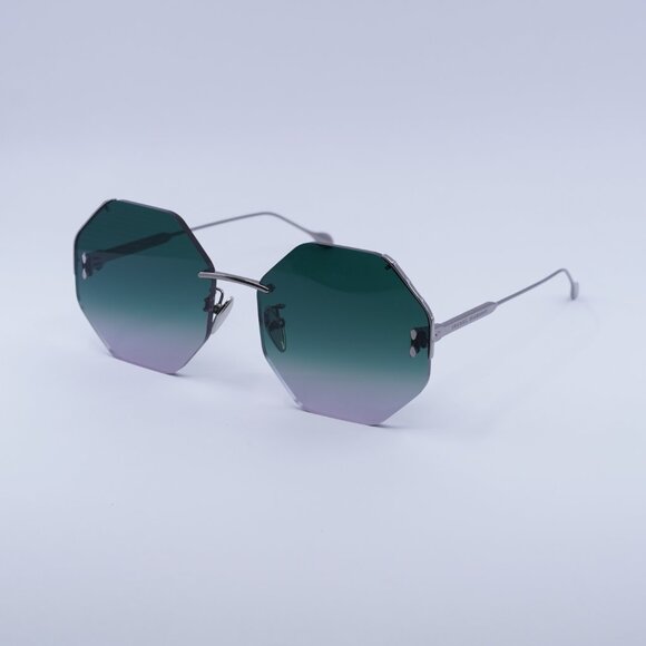 Isabel Marant IM 0080/S 06LB JP Sunglasses -Ruthenium Frame, Green Lenses main image 4